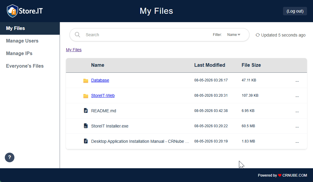 StoreIT Web Preview